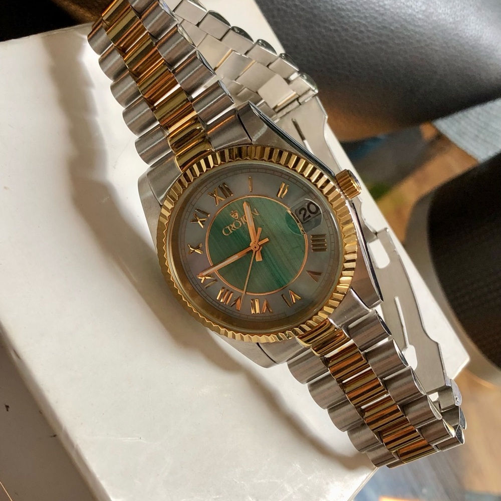 Croton Two Tone Date Presidential Watch